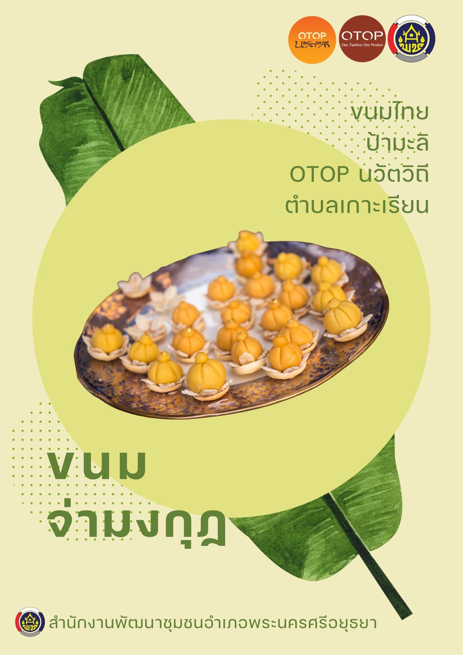 ✨สพอ.พระนครศรีอยุธยา ขอเชิญท่องเที่ยว ชอป ชม ชิม  วิสาหกิจชุมชนท่องเที่ยวเกาะเรียน