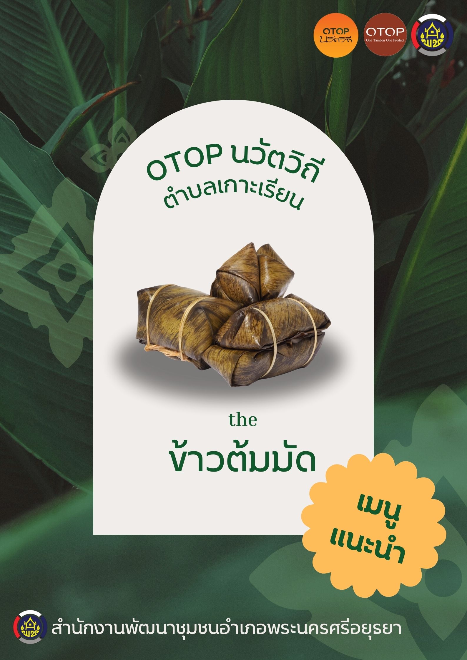 ✨สพอ.พระนครศรีอยุธยา ขอเชิญท่องเที่ยว ชอป ชม ชิม  วิสาหกิจชุมชนท่องเที่ยวเกาะเรียน