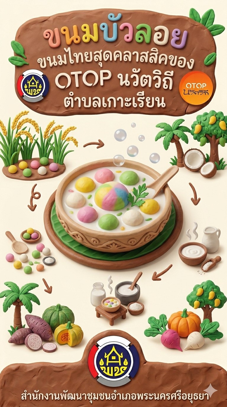 ✨สพอ.พระนครศรีอยุธยา ขอเชิญท่องเที่ยว ชอป ชม ชิม  วิสาหกิจชุมชนท่องเที่ยวเกาะเรียน