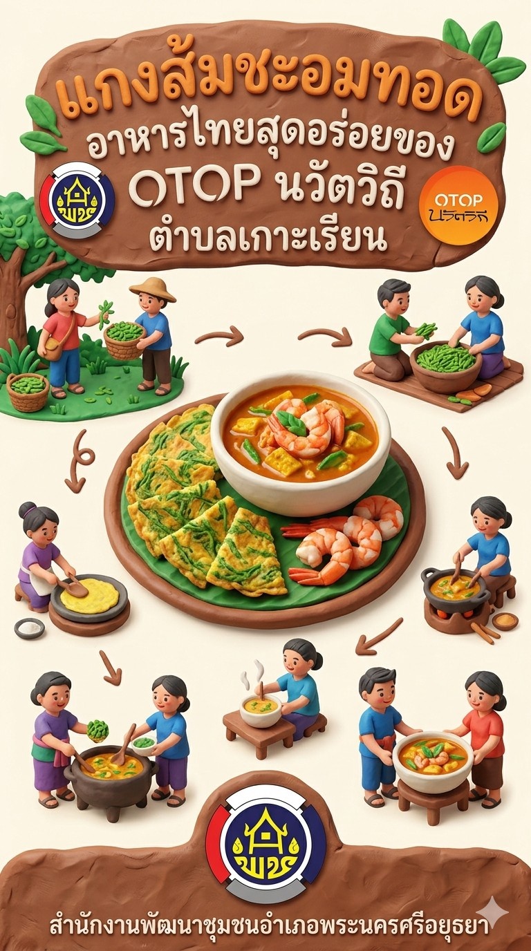 ✨สพอ.พระนครศรีอยุธยา ขอเชิญท่องเที่ยว ชอป ชม ชิม  วิสาหกิจชุมชนท่องเที่ยวเกาะเรียน